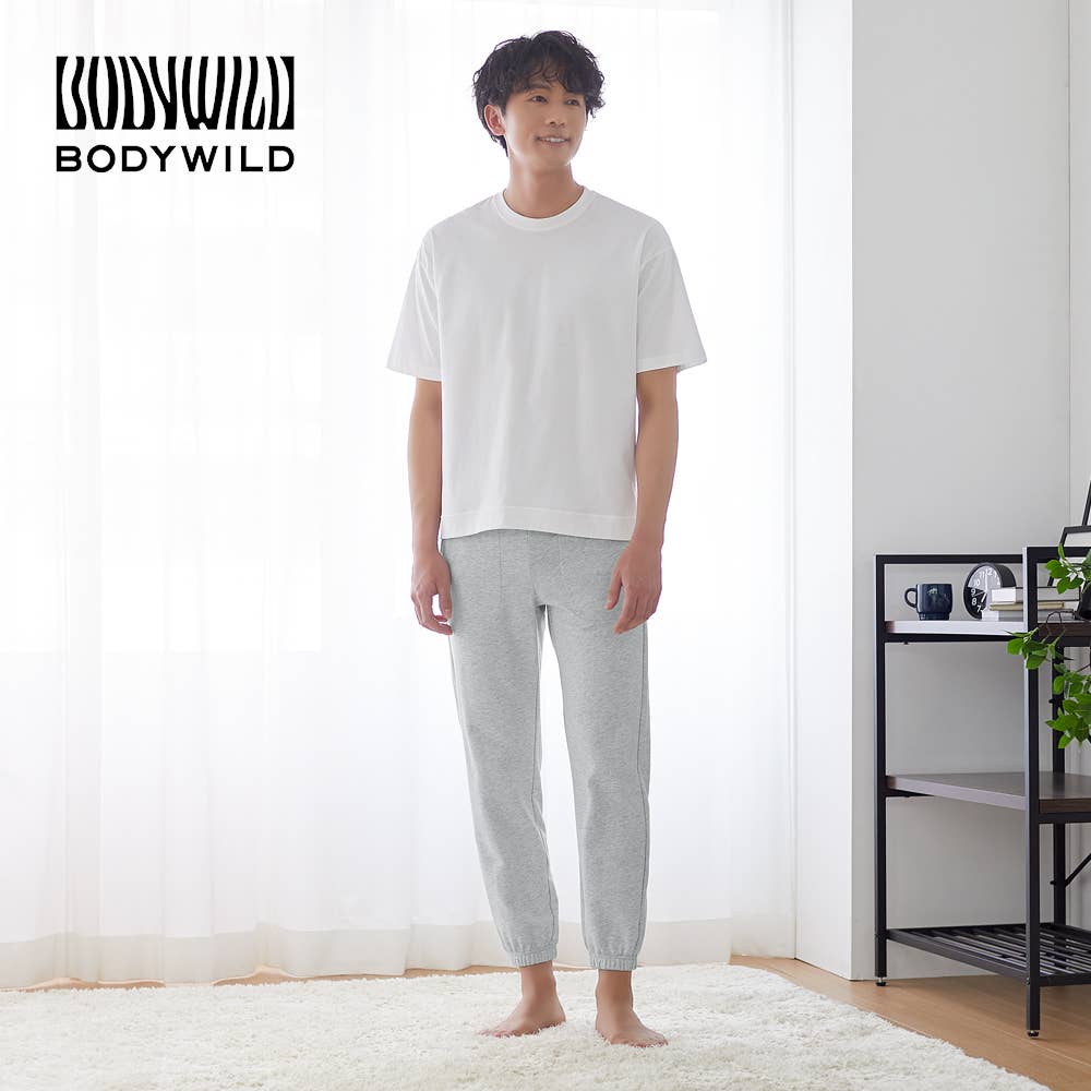 綿混 ミニ裏毛 ルームウェア 長パンツ 足口絞り【SALE】